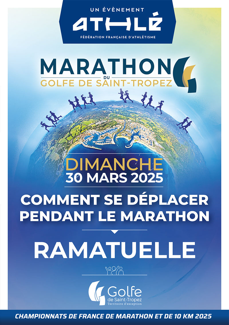 Comments se deplacer pendant le marathon : Ramatuelle